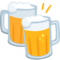 Clinking Beer Mugs emoji on Messenger